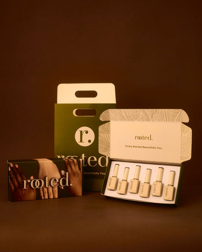 The Rooted Nudes Collection: 6-Shade Builder Gel Set